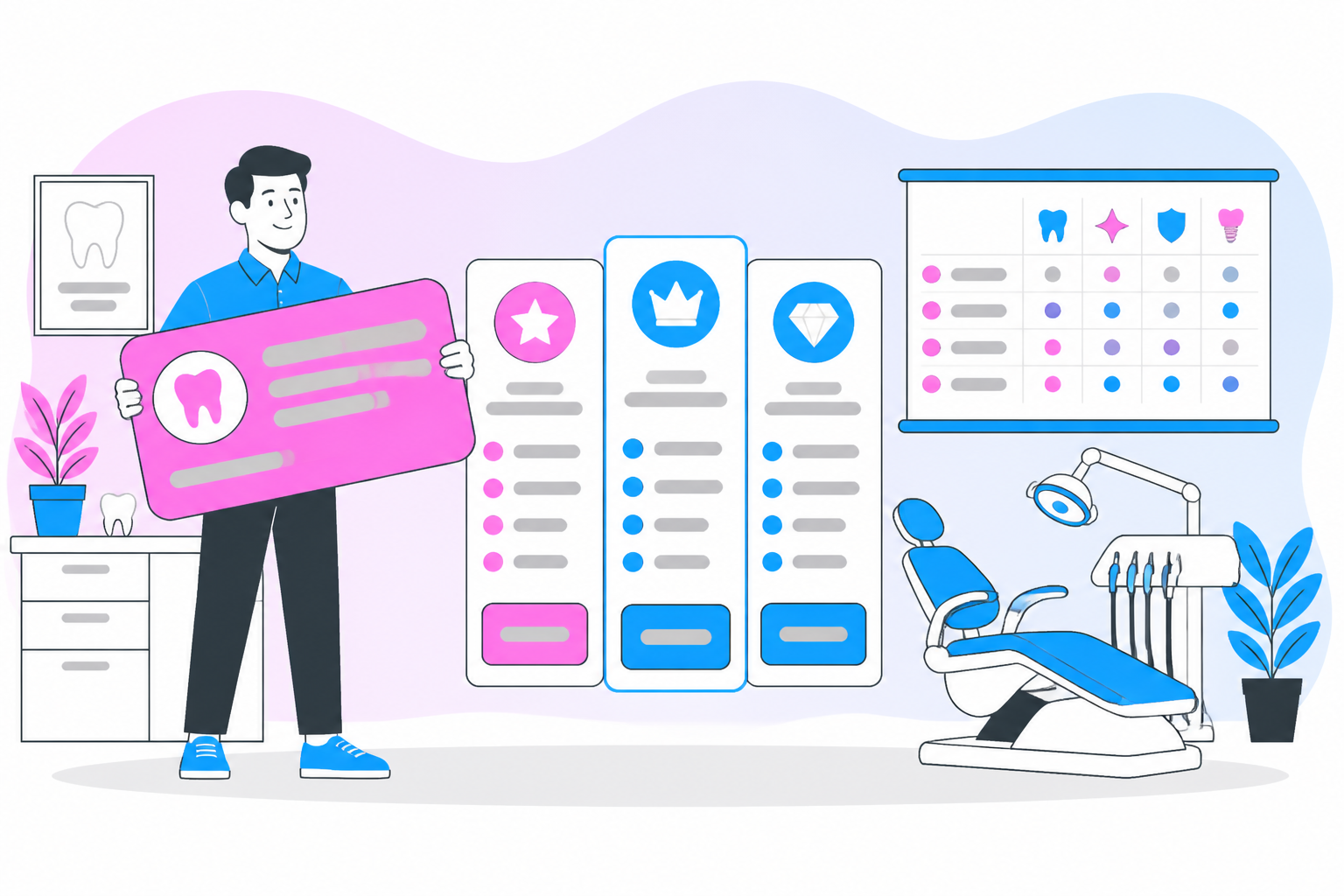 Illustration of dental savings plan in chandler az — business owner reviewing a membership plan dashboard, header image for "Finding the Best Dental Savings Plan in Chandler, AZ: A Complete Guide to Affordable Care"