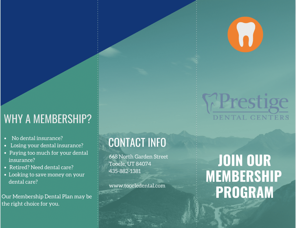 dental savings plan flyer