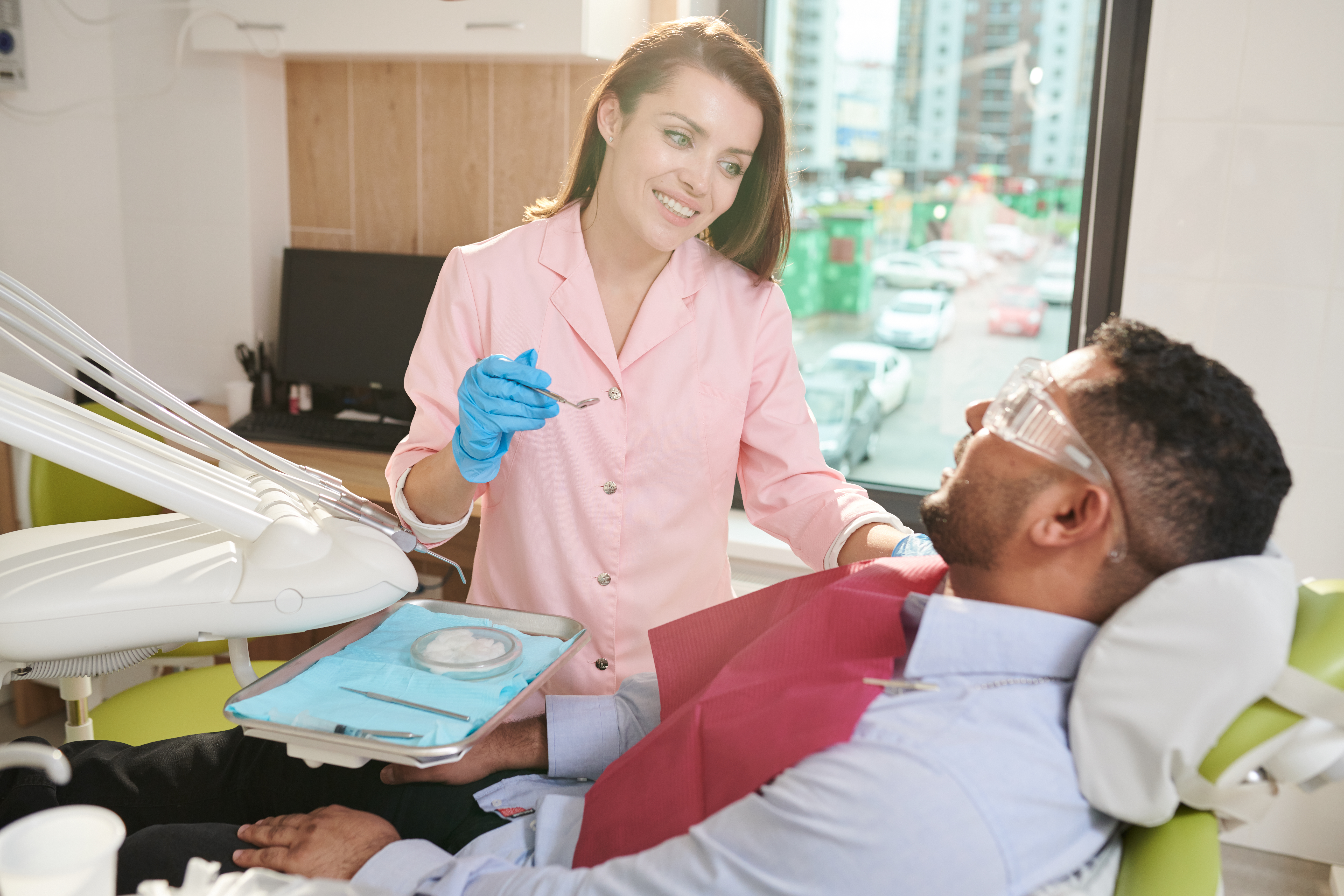 before and after teeth cleaning transformation